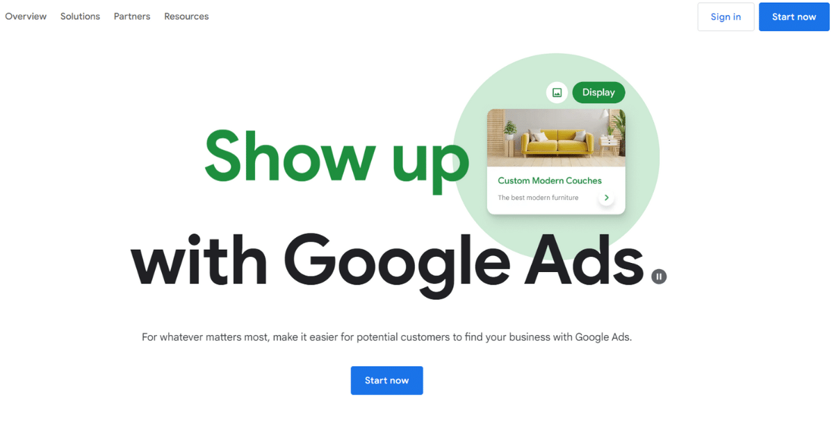 Sign in to Google Ads