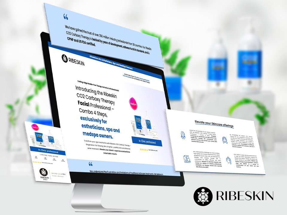 Ribeskin - spa products shop website