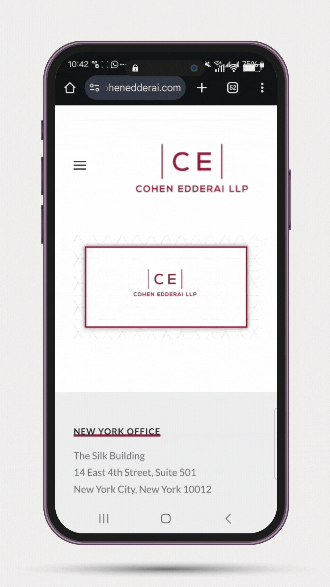 Web Design for Cohen Edderai LLP – Professional Lawyer Website