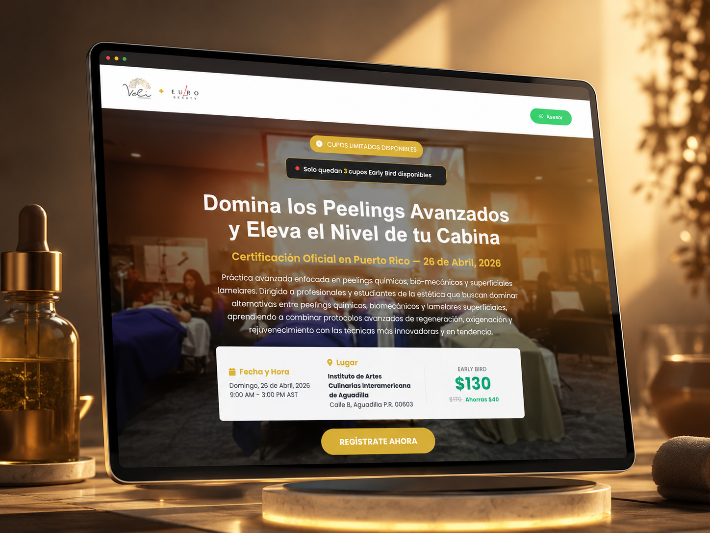 Vali Academy funnel — landing page